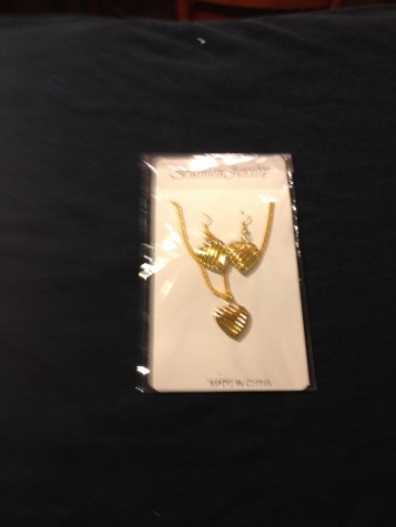 Fashion Jewelry Heart Shape Necklace Earring Set