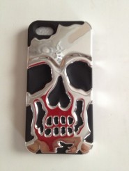 Skull cap Iphone5 hybrid protective cover